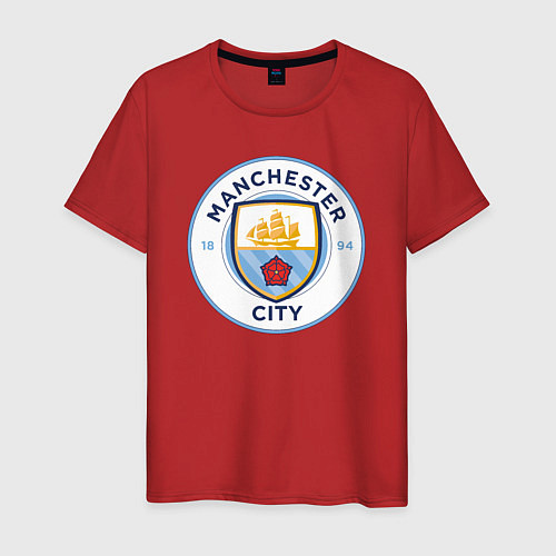 Мужская футболка Manchester City FC / Красный – фото 1