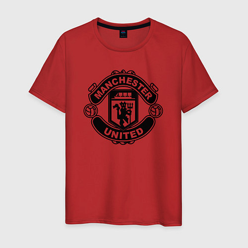 Мужская футболка Manchester United black / Красный – фото 1