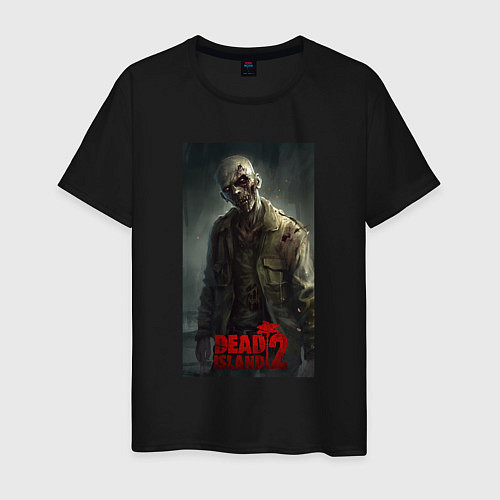 Мужская футболка Зомби мертый остров / Черный – фото 1
