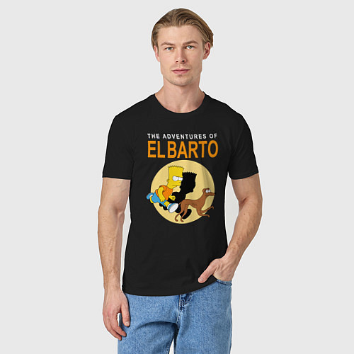 Мужская футболка Adventures of El Barto / Черный – фото 3