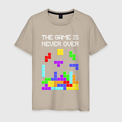 Мужская футболка Tetris - the game is never over