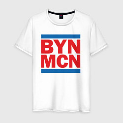 Футболка хлопковая мужская Run Bayern Munchen, цвет: белый