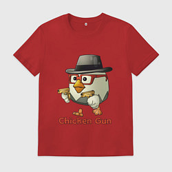 Мужская футболка Чикен ган - курочка в шляпе