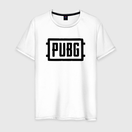 Мужская футболка Логотип Pubg / Белый – фото 1