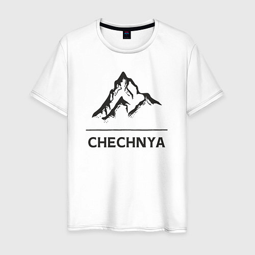 Мужская футболка Чечня Россия / Белый – фото 1