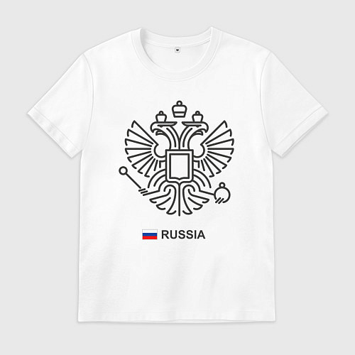 Мужская футболка Герб минимализм / Белый – фото 1