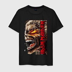 Футболка хлопковая мужская Iron screaming, цвет: черный
