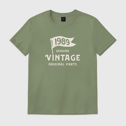 Мужская футболка 1989 подлинный винтаж - оригинальные детали / Авокадо – фото 1