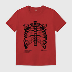 Футболка хлопковая мужская Agnong resuct black, цвет: красный