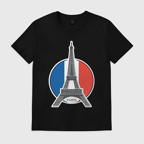 Мужская футболка Мой Париж / Черный – фото 1