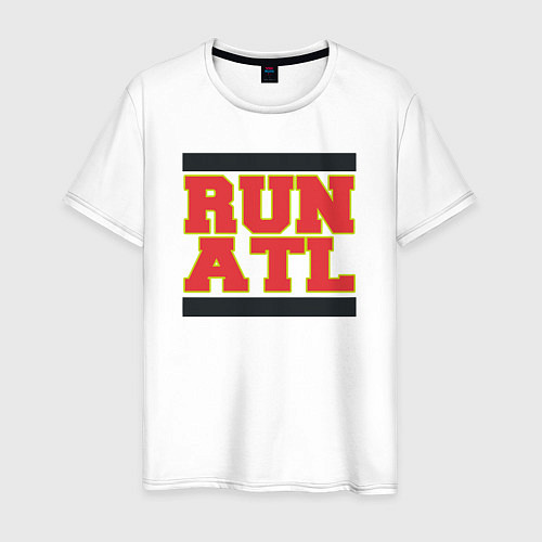 Мужская футболка Run Atlanta Hawks / Белый – фото 1