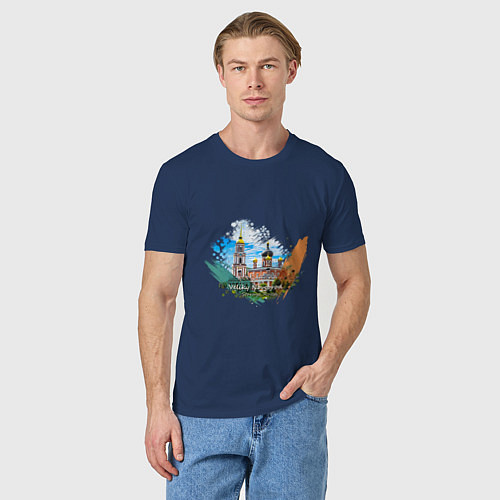 Мужская футболка Великий Новгород / Тёмно-синий – фото 3