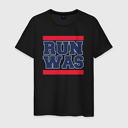 Футболка хлопковая мужская Run Washington Wizards, цвет: черный