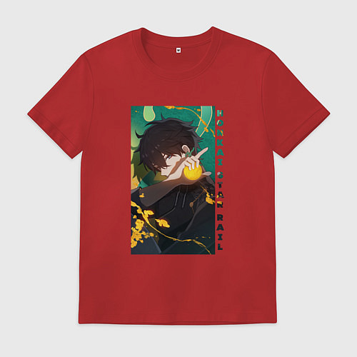 Мужская футболка Взгляд Дань Хэна / Красный – фото 1