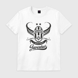 Футболка хлопковая мужская Juventus fan, цвет: белый