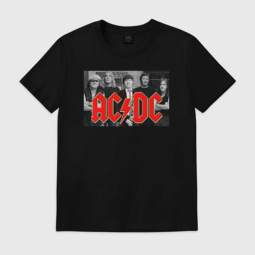 Мужская футболка AC DC metal / Черный – фото 1