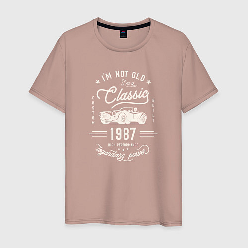 Мужская футболка Я классический 1987 / Пыльно-розовый – фото 1