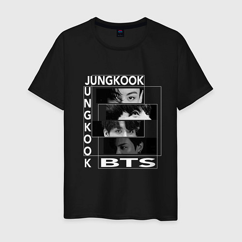 Мужская футболка Чонгук BTS JungKook / Черный – фото 1