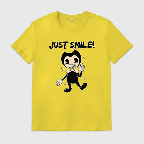 Мужская футболка Бенди - просто улыбайся / Желтый – фото 1