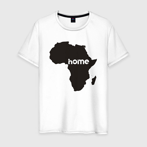 Мужская футболка Africa home / Белый – фото 1