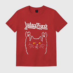 Мужская футболка Judas Priest rock cat