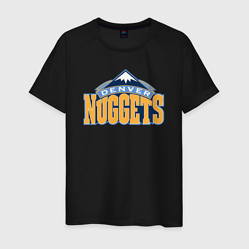 Мужская футболка Denver Nuggets / Черный – фото 1