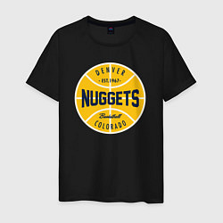 Футболка хлопковая мужская Denver Nuggets 1967, цвет: черный