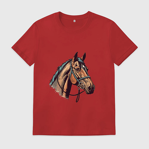 Мужская футболка Коняка скакуняка / Красный – фото 1