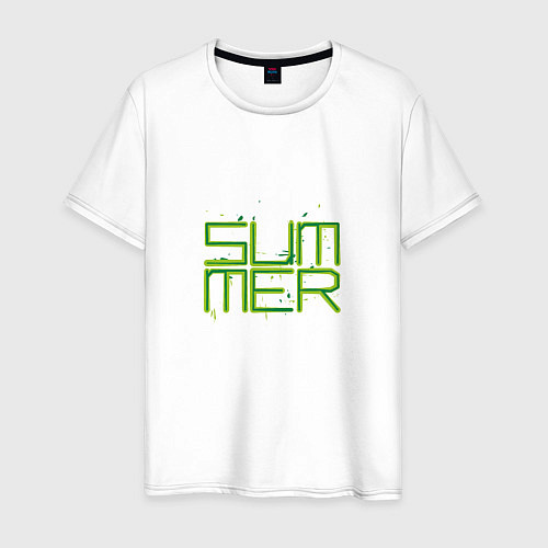 Мужская футболка Summer / Белый – фото 1