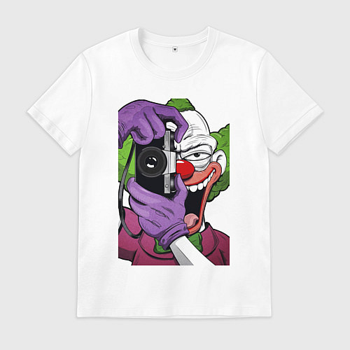 Мужская футболка Krusty photographer / Белый – фото 1
