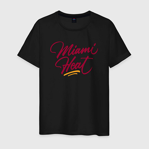 Мужская футболка Miami Heat fan / Черный – фото 1