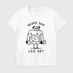 Мужская футболка Не пропускай день ног