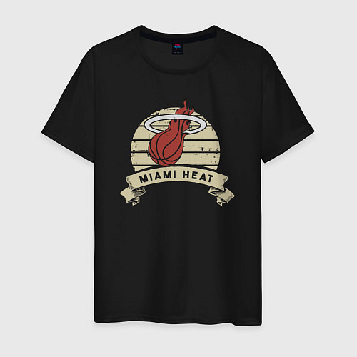 Мужская футболка Heat logo / Черный – фото 1