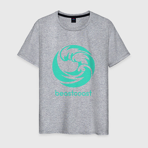 Мужская футболка Beastcoast logo / Меланж – фото 1