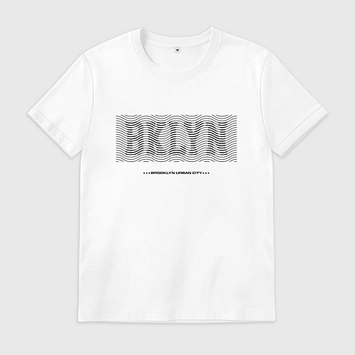 Мужская футболка Brooklyn Urban City / Белый – фото 1