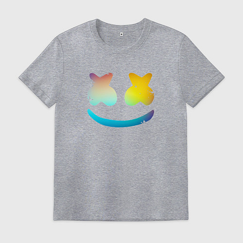 Мужская футболка Маршмеллоу минимал / Меланж – фото 1