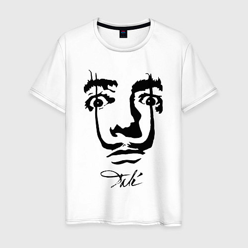 Мужская футболка Dali face / Белый – фото 1