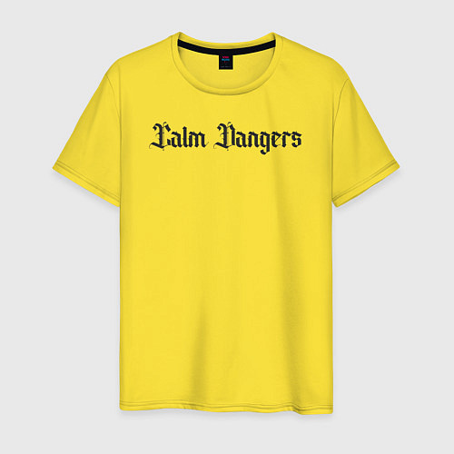 Мужская футболка Calm dangers black 2 side / Желтый – фото 1