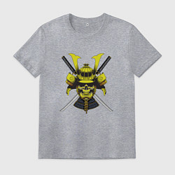 Мужская футболка Череп самурая с катанами