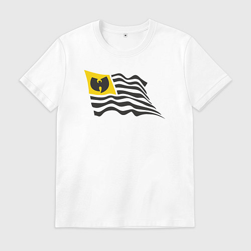Мужская футболка Wu-tang flag / Белый – фото 1
