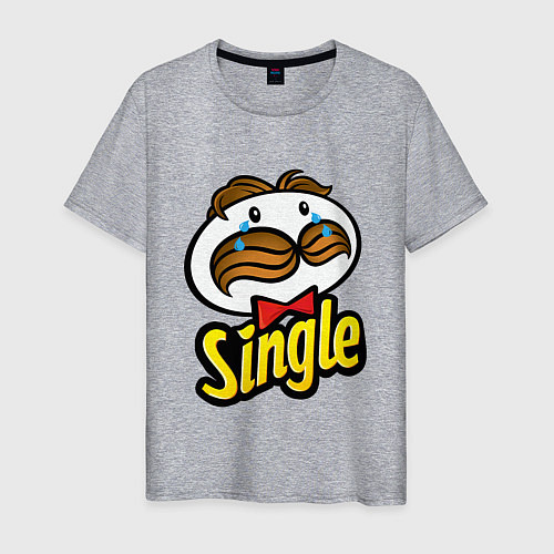 Мужская футболка Single / Меланж – фото 1