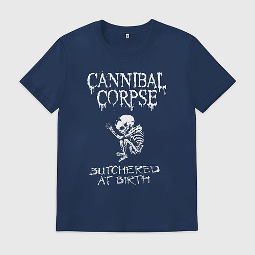 Мужская футболка Cannibal Corpse - butchered at birth / Тёмно-синий – фото 1