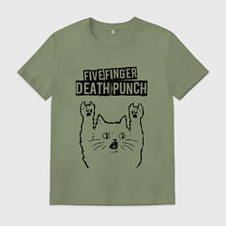 Мужская футболка Five Finger Death Punch - rock cat