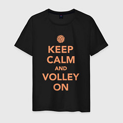 Мужская футболка Keep calm and volley on