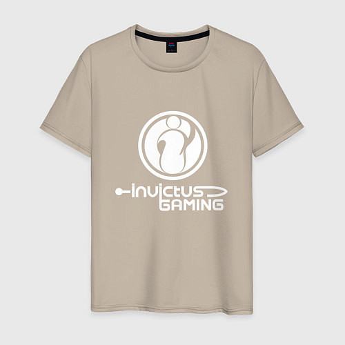 Мужская футболка Invictus Gaming logo / Миндальный – фото 1