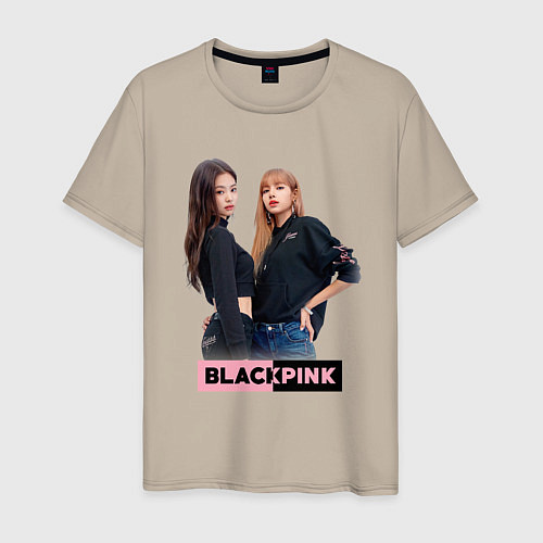 Мужская футболка Blackpink kpop / Миндальный – фото 1