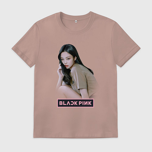 Мужская футболка Jennie Blackpink / Пыльно-розовый – фото 1