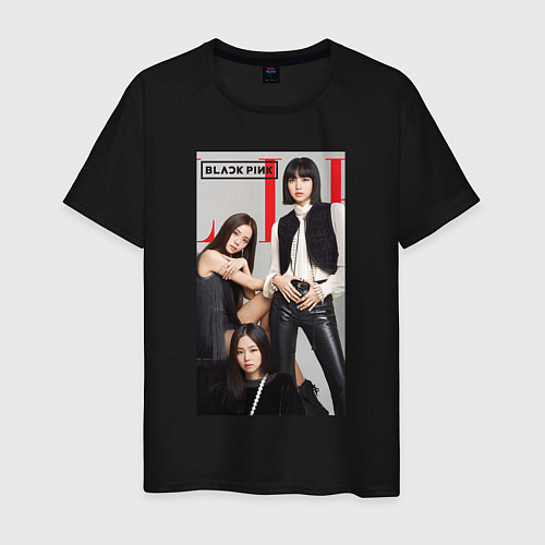 Мужская футболка Blackpink poster / Черный – фото 1