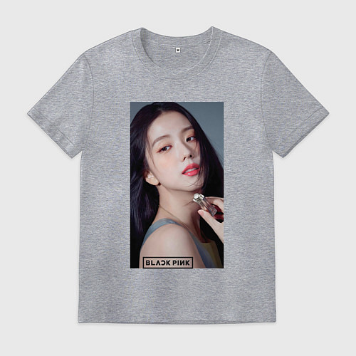 Мужская футболка Kim Jisoo / Меланж – фото 1