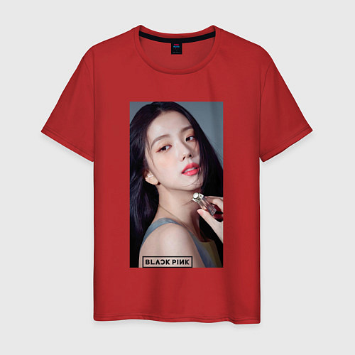 Мужская футболка Kim Jisoo / Красный – фото 1